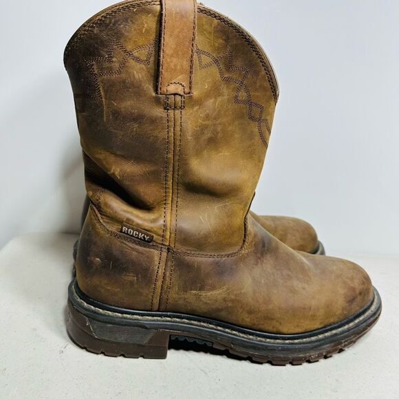 Rocky Original Ride Roper Western Boot Comfort System Men’s 9,5W - Picture 1 of 6